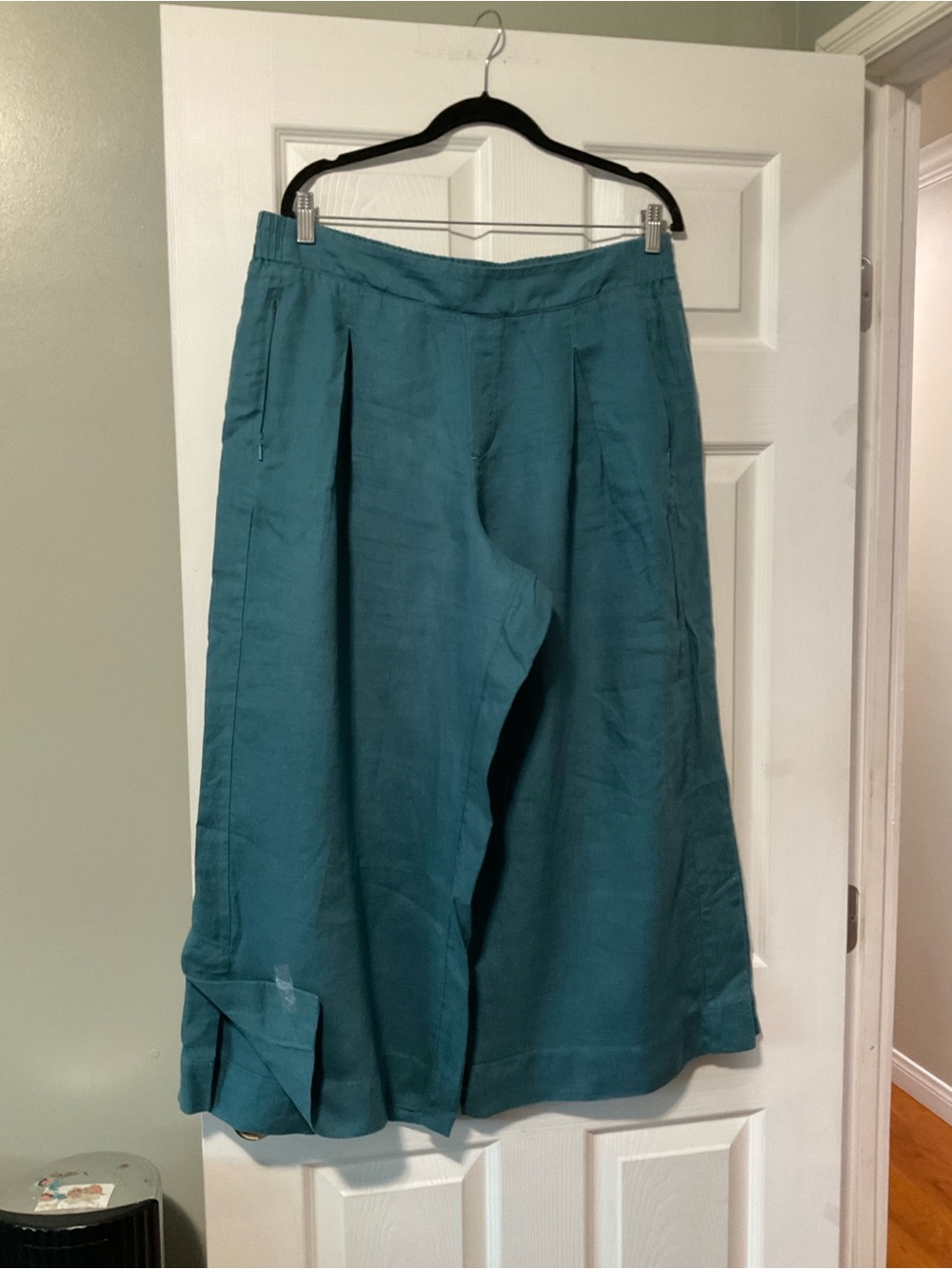 Athleta Teal Wide-Leg Pants